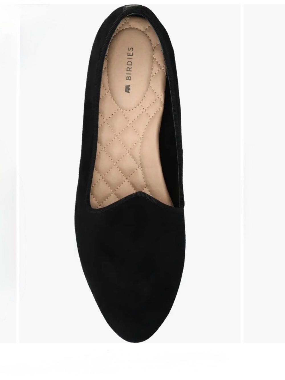 BIRDIES The Heron Black Velvet Flat Loafers - Picture 2 of 6